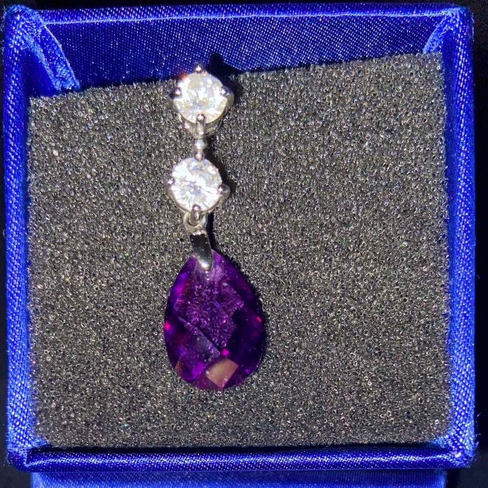 Swarovski amethyst necklace